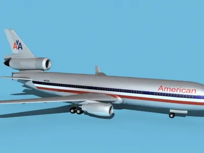 McDonnell Douglas MD-11 American 3D model
