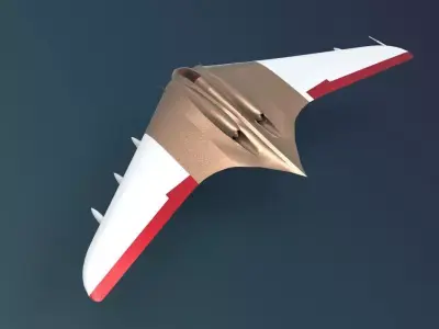 Horten Ho 229 aircraft  3D model
