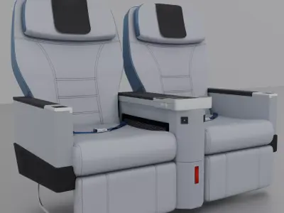 Luxury Seat 3D model