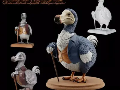 3D Printable Mr Dodo Figurine 3D model