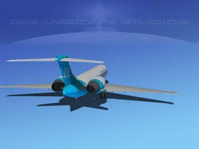 Boeing 717-200 Universal Express 3D model
