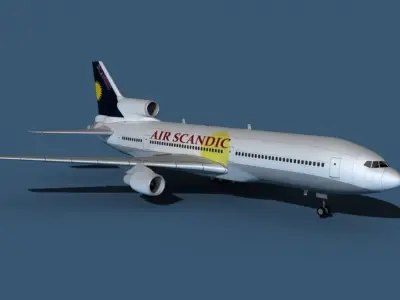 Lockheed L-1011-50 Air Scandic 3D model
