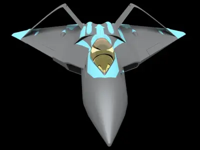 Xplane fighterjet FX 3D model
