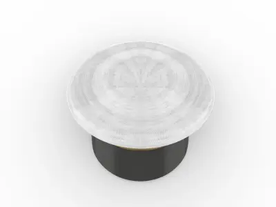 Navy Officer Cap Hat Man 3D model