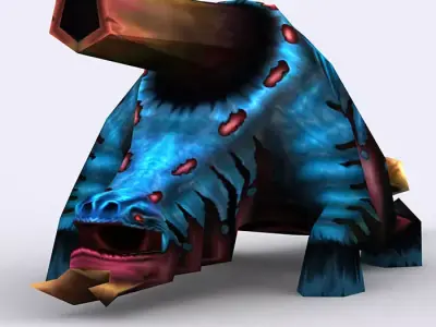 3DRT - Warbeast Monster - Sniper Low-poly 3D model