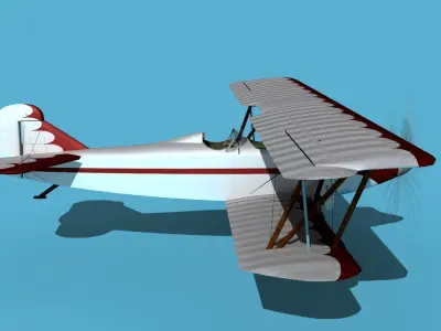 Travelair 2000 V09 3D model