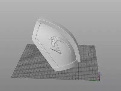 The Mandalorian Beskar Paulrons - Shoulder Armor - EZ 3D Print 3D print model