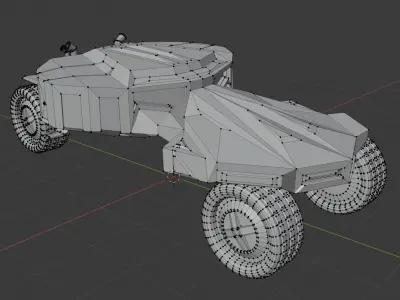 Mud Racer Sports Car Off-Road Free 3D model