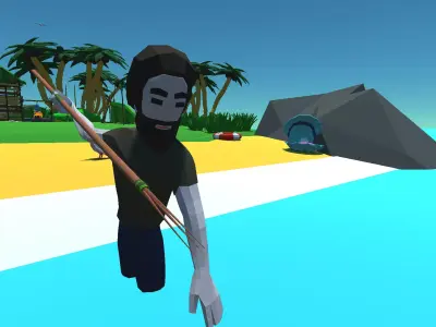 9t5 Low Poly Desert Island Low-poly 3D model