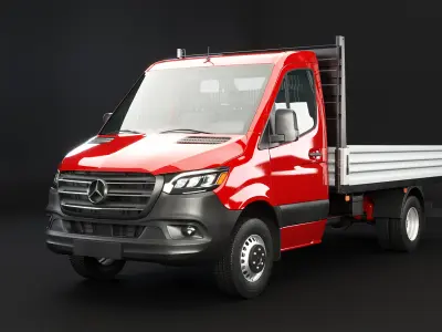 Mercedes Sprinter Pickup Heavy Duty 3D model