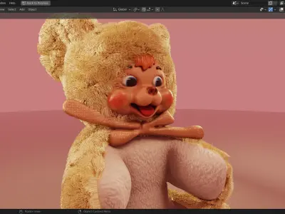 Rushton Happy Bear 3D Model 3D model