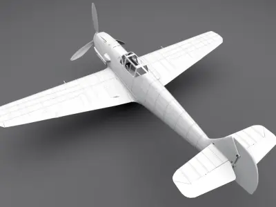 Messerschmitt Bf 109 Scale model 3D print model