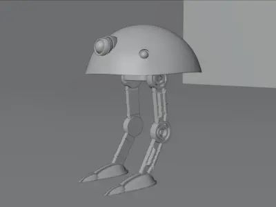 Star War Robot Low-poly 3D model