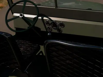 1941 Willys Jeep MB3 Cabriolet 3D model