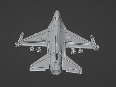 F-16 Fighting Falcon 3D print model