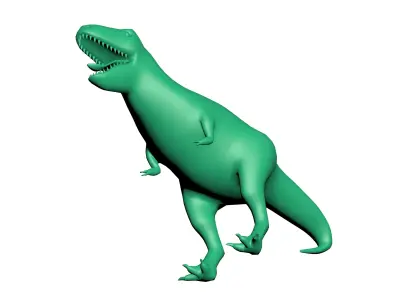 T REX LOW POLY dog Low-poly 3D model