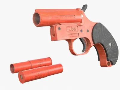 Flare gun Orion Low-poly 3D model