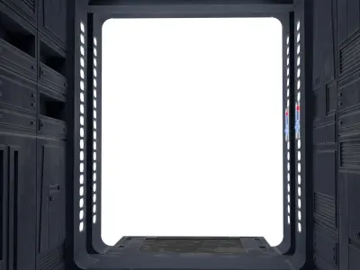 Set 2b - Death Star Extention Bridge Hallway 1-6 Scale 3D Model Pack purchase