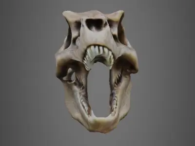 T-rex skull 3D model