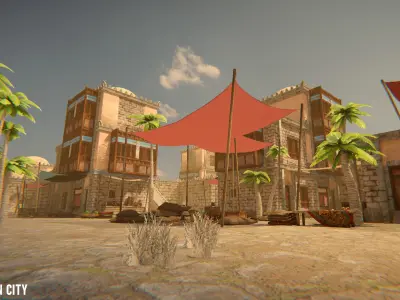 Eastern city - Grand bazaar 3D model