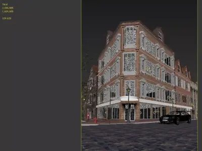 old europe streets 3D model