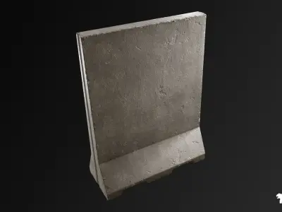 Military Barriers Pack Low-poly 3D model