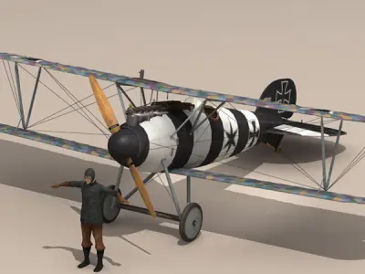 Albatros D Va jasta 26 3D model