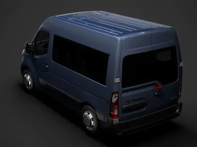 Vauxhall Movano L1H2 WindowVan 2020 3D model