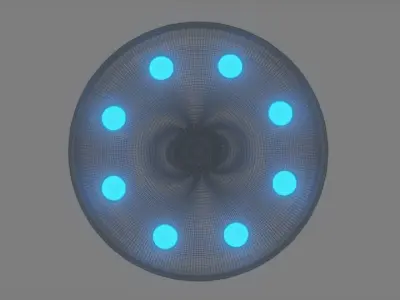 Saucer Concept 5 Free 3D model