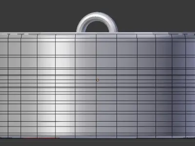 aluminium bowl Free low-poly 3D model