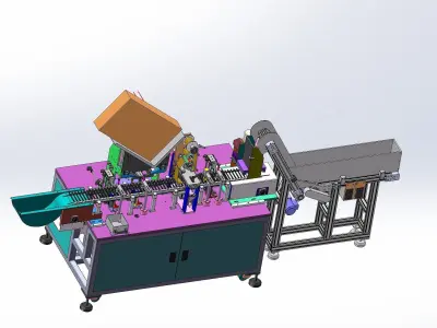 Pen assembly machine 3D model