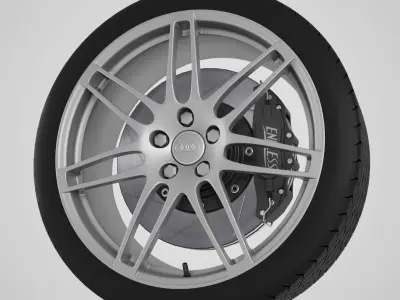 Audi RS4 Rim 3D model