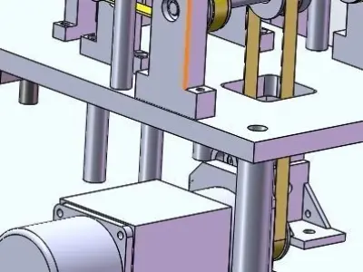 Card stacking machine 3D model