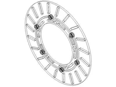 Brake Disc Rotor for Go Kart 3D model