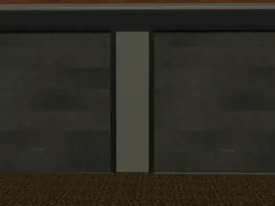 Simple garage Free low-poly 3D model