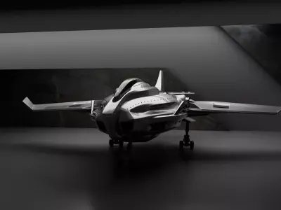 Galaxy HS-90 Spaceship Low-poly 3D model