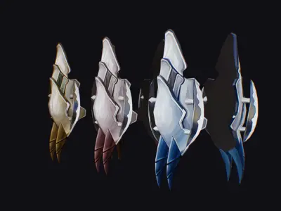 Claw Hand Claws Glove Weapon Metal Blade Iron Low-poly 3D model