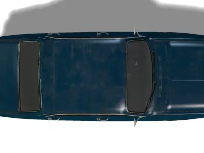 Low Poly Car Model with Textures Free low-poly 3D model