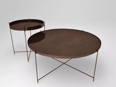 Oxon copper table set Free 3D model