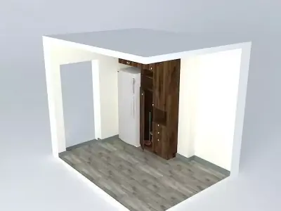 Wooden cupboard Free 3D model