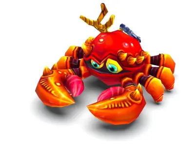 Crab Sea Animal Low-poly 3D model