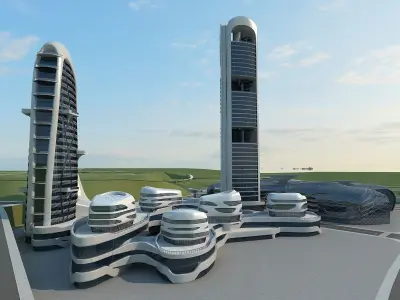  Office Building 2 3D model