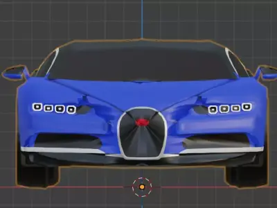 Buggati Chiron Free 3D model