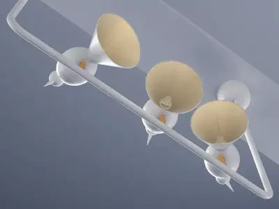 Alouette Ceiling 3 Birds 3D model