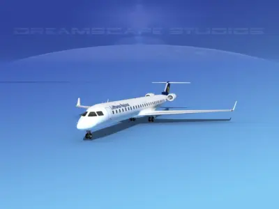 Bombardier CRJ1000 Lufthansa Regional 3D model