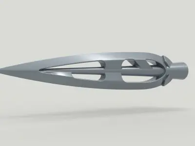 Spear spike of Erik Killmonger from movie Black Panther 3D model