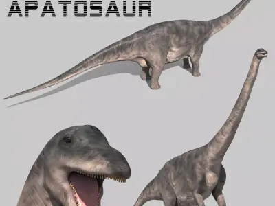 Apatosaur Forever - 8K 3D model