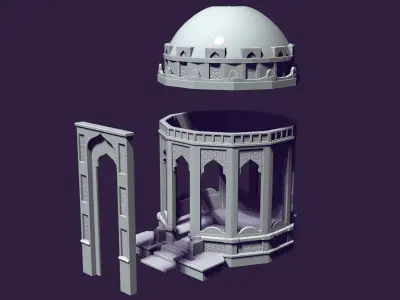 Mausoleum of Muslim Turkic peoples 3D print model