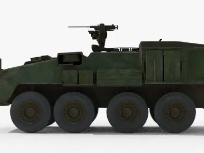 Armored Vehicle Low-poly 3D model