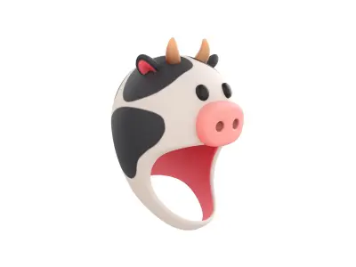 Prop066 Cow Hat 3D model